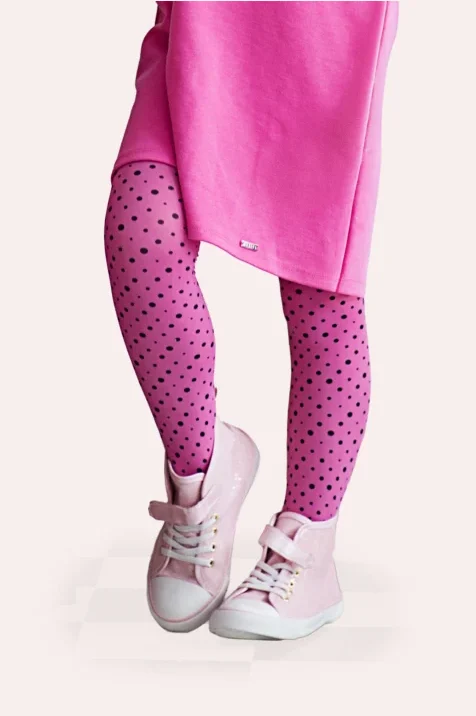 Rajstopy dziewczęce w kropki 40 den Bubbles