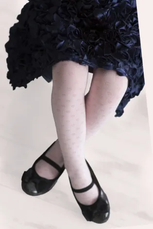 Rajstopy wiskozowe w serduszka Dora