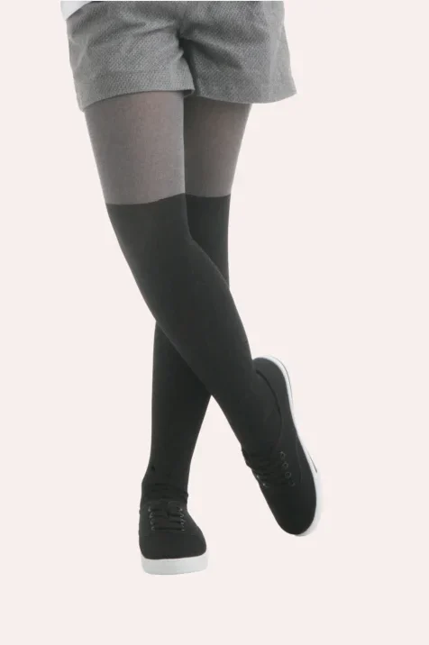 Rajstopy dziewczęce imitujące zakolanówki Graffiti 50 den