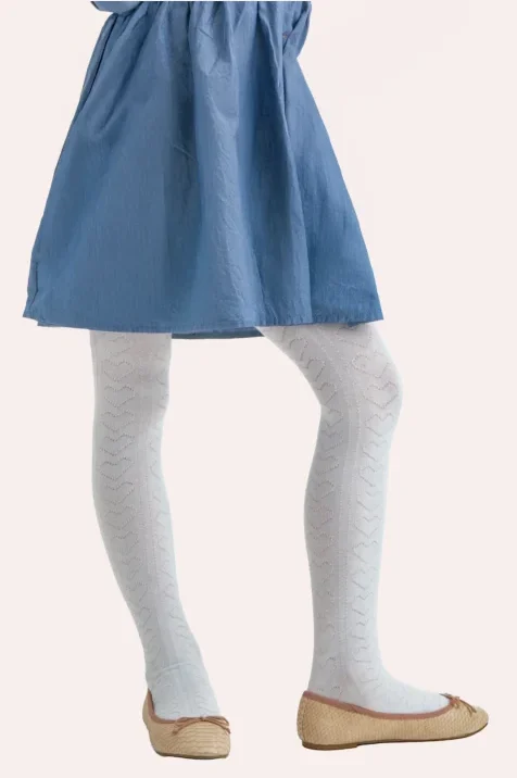 Rajstopy dziewczęce wiskozowe w serduszka Hearts