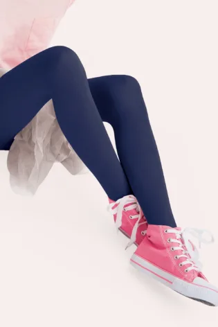 Rajstopy dziewczęce gładkie Mary blue marino