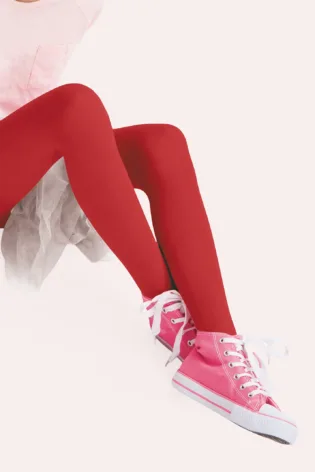 Rajstopy dziewczęce gładkie Mary rosso