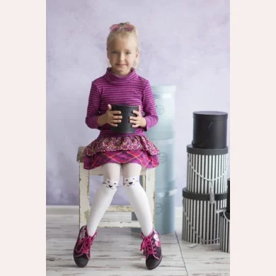 Rajstopy dziewczęce z motywem kota 40 den Meow