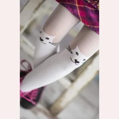 Rajstopy dziewczęce z motywem kota 40 den Meow