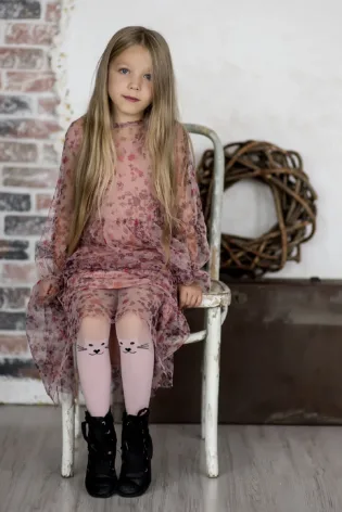 Rajstopy dziewczęce z motywem kota 40 den Meow