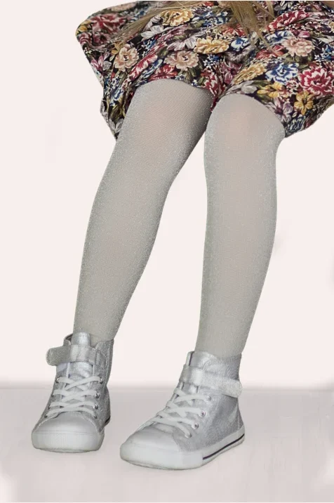 Rajstopy dziewczęce kryjące z lurexem 60 den Moya