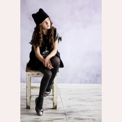 Rajstopy dziewczęce kryjące z lurexem 60 den Moya