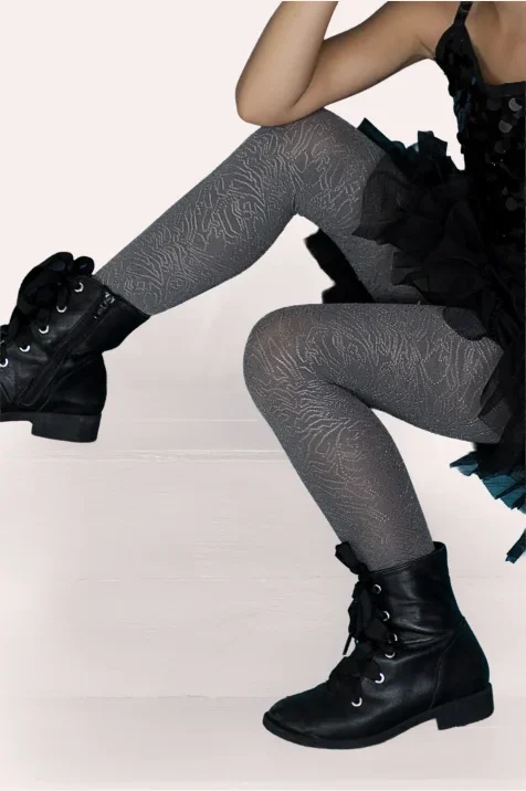 Rajstopy dziewczęce wzorzyste 40 den Nazca