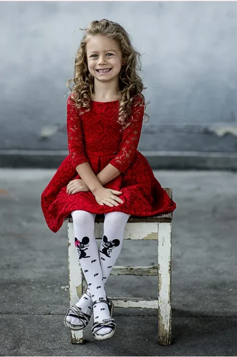 Rajstopy dziewczęce z myszką Norka