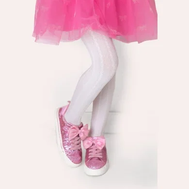 Rajstopy dziewczęce z wypukłym geometrycznym wzorem 50 den Tressa Junior