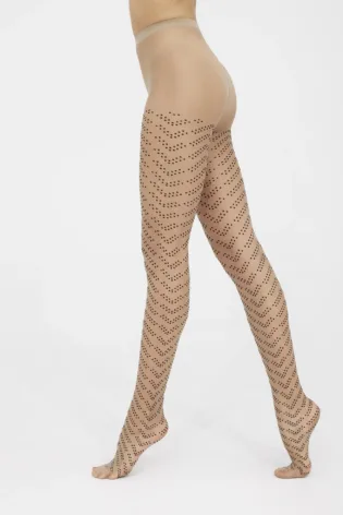 Rajstopy z geometrycznie ułożonymi kropkami Ardelia, 20 den