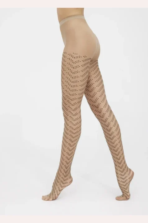 Rajstopy z geometrycznie ułożonymi kropkami Ardelia, 20 den