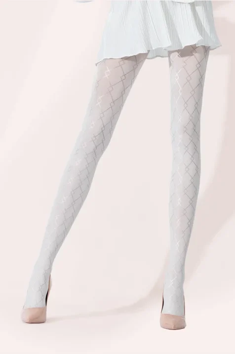 Rajstopy w geometryczny wzór 50 den Geo