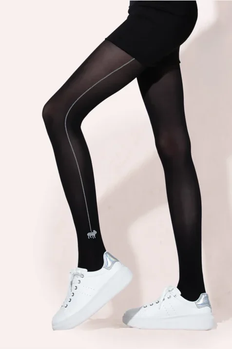 Rajstopy z motywem buldoga francuskiego 40 den I Am Dog Lover