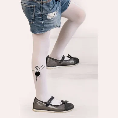 Rajstopy dziewczęce motywem baletnicy