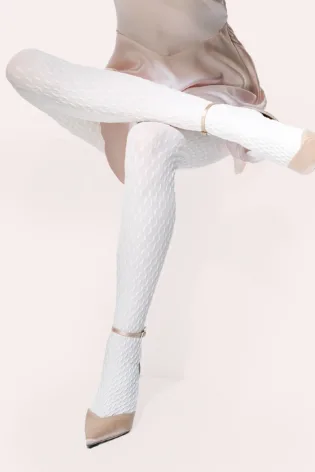 Rajstopy z wypukłym geometrycznym wzorem Millotic 50 den