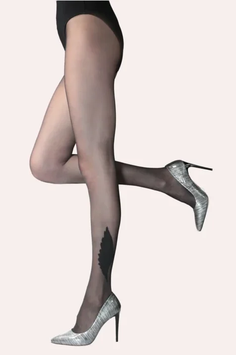 Rajstopy ze skrzydłami przy kostce 20 den Rebel