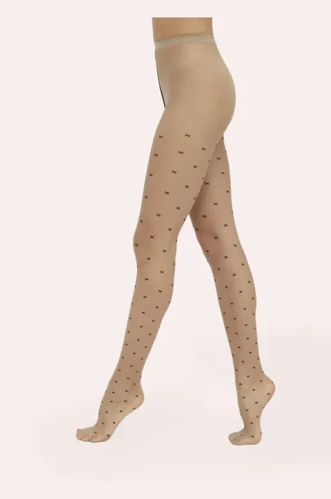Rajstopy wzorzyste 20 den Thistle