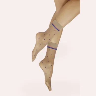 Skarpetki w drobne krzyżyki 20 den Match