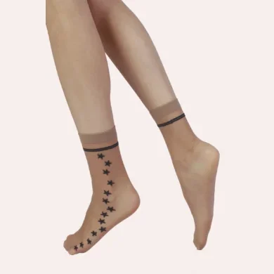 Skarpetki damskie w gwiazdki 20 den Stars