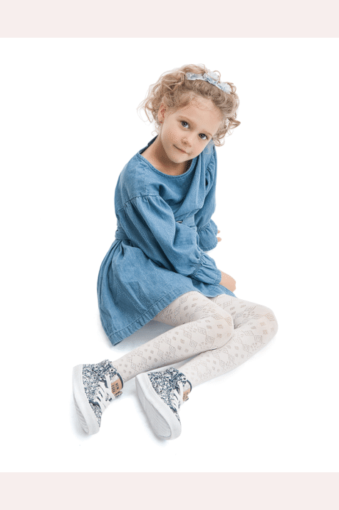 Rajstopy dziewczęce wzorzyste SNOW WHITE