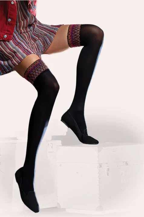 Zakolanówki z ozdobną taśmą I'm Boho