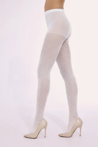 Rajstopy w pepitkę 30 den Chicca