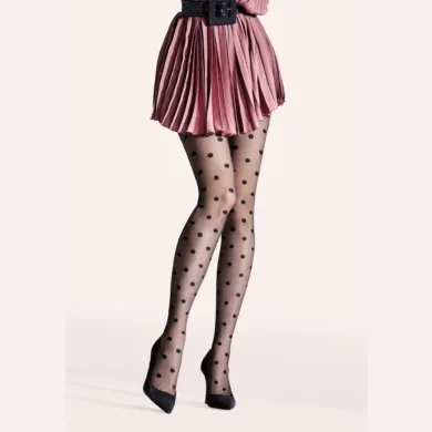 Rajstopy damskie w czarne groszki 20 den Circlet