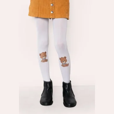 Rajstopy dziewczęce z misiem Honey