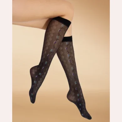 Podkolanówki wzorzyste DRAW