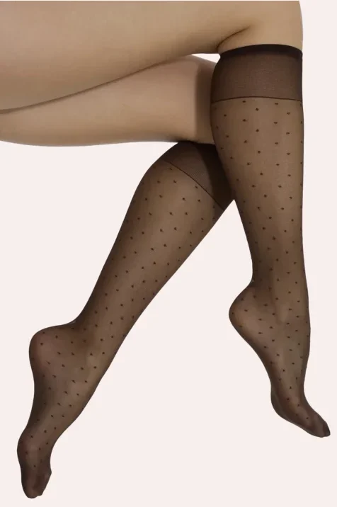 Podkolanówki w kropki