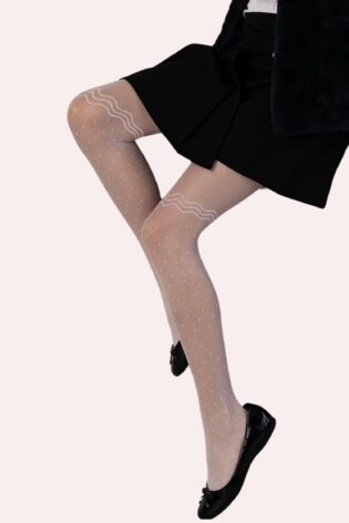 Rajstopy dziewczęce w kropki