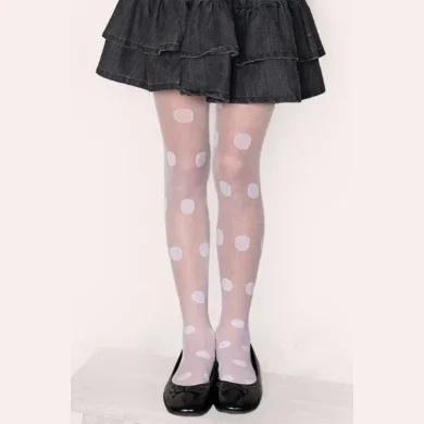 Rajstopy w duże kropy