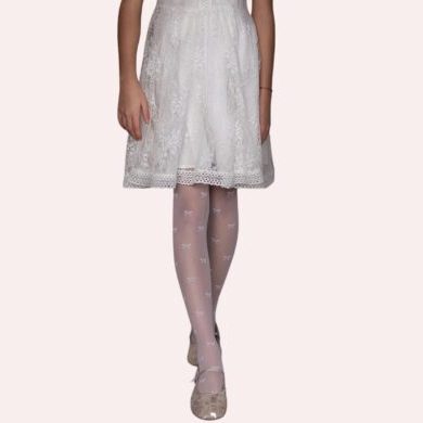 Rajstopy dziewczęce w kokardki