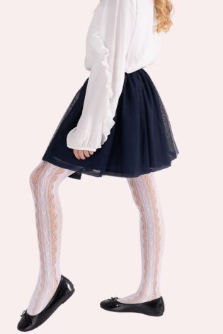 Rajstopy dziewczęce ażurowe