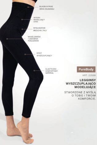 wyszczuplająco modelujące legginsy damskie