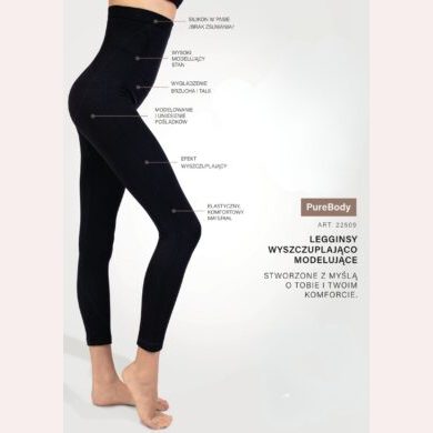 wyszczuplająco modelujące legginsy damskie