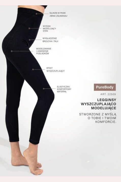 wyszczuplająco modelujące legginsy damskie