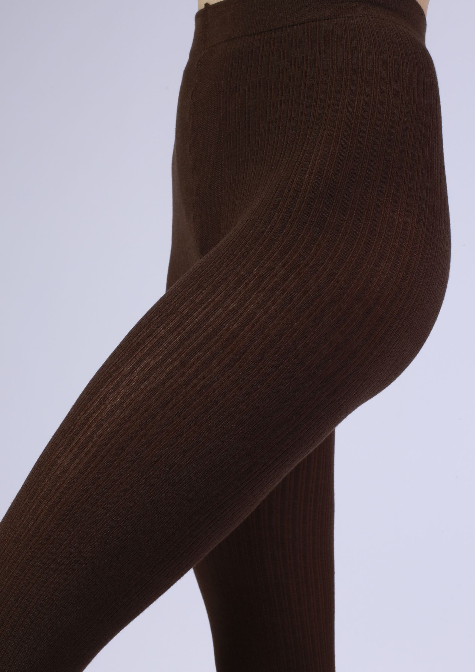 Rajstopy w prążek z wiskozy i bawełny #AGATA COTTON