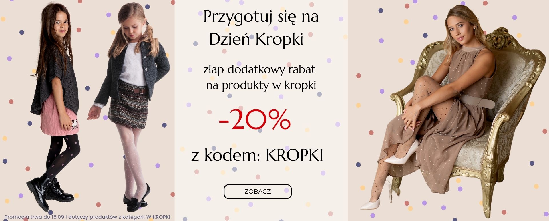 w kropki