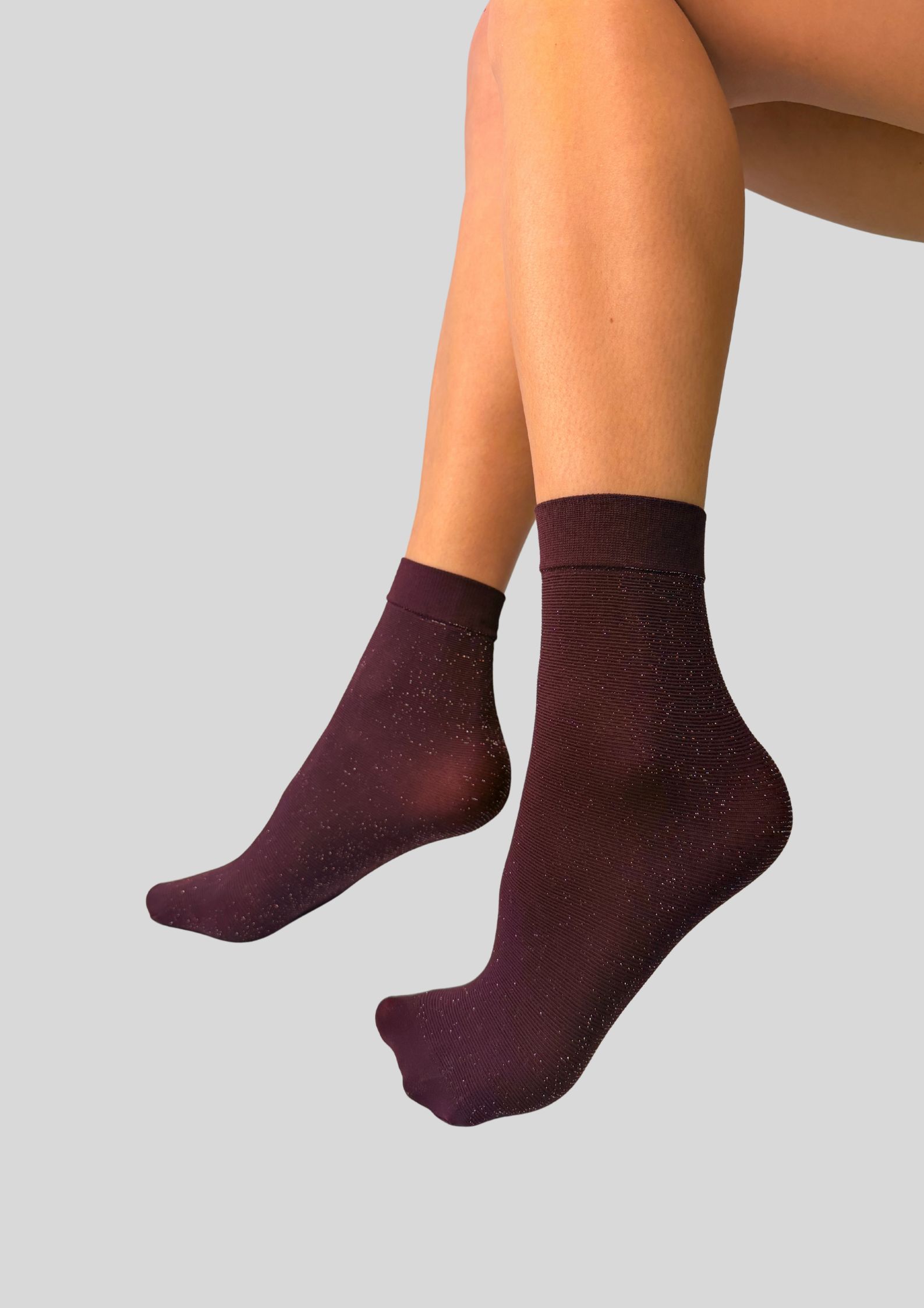 Skarpetki z mikrofibry 40 den z błyszczącą nitką SPARKLE